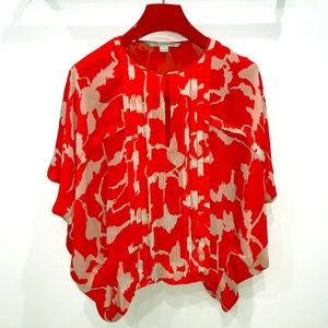 DVF Batwing Silk Top (Small)